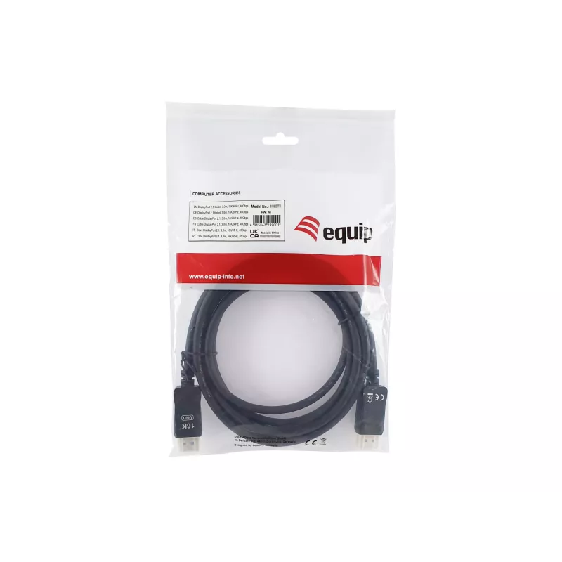 DisplayPorti kaabel EQUIP 119274, 5 m, DisplayPort–DisplayPort, must