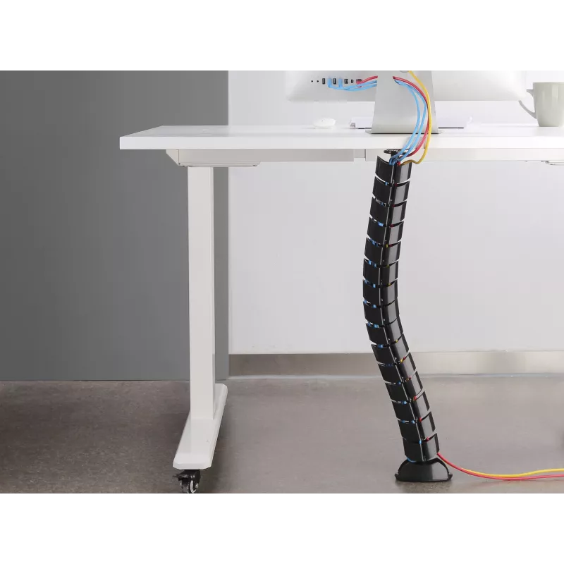 Kaablihülss Equip Double-Channel kaabel Management Spine Must