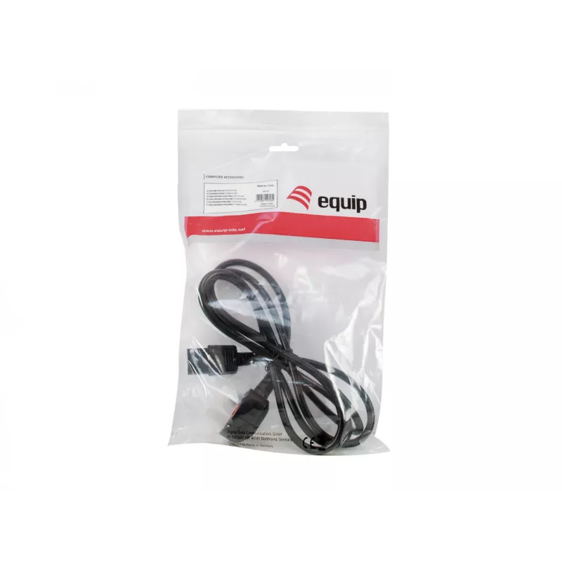 Equip UK toitejuhe, C13 to BS1363, 2m, Must, 10A kaitse