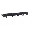 Equip 19-tolline kaablihalduspaneel 1U, 5 metallklambriga, must