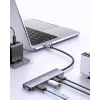 EQUIP USB-C 6‑in‑1 Multifunctional Adapter — HDMI 4K/60Hz, 4× USB‑C Gen2 (10Gbps), 100W PD, 0.25 m kaabel, hall