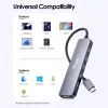 EQUIP USB-C 6‑in‑1 Multifunctional Adapter — HDMI 4K/60Hz, 4× USB‑C Gen2 (10Gbps), 100W PD, 0.25 m kaabel, hall