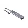 Equip USB-C 6-in-1 multifunktsionaalne adapter, HDMI 4K/30Hz, USB-C x 4, USB-A x 1, 5Gbps, 100W USB PD