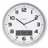 Hama 00185878 wall/table clock Analog clock Round Silver, Valge