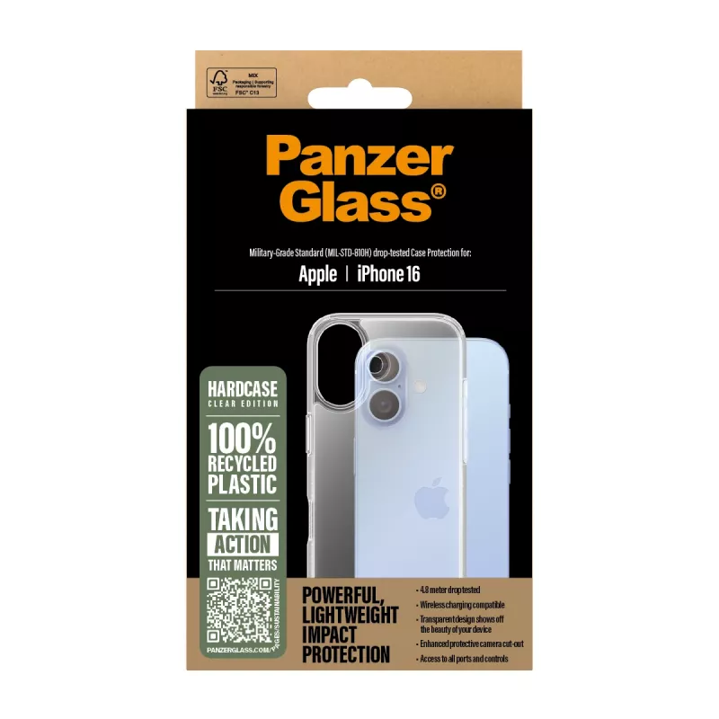 Ümbris PanzerGlass HardCase Läbipaistev iPhone 2024 6,1-tolline