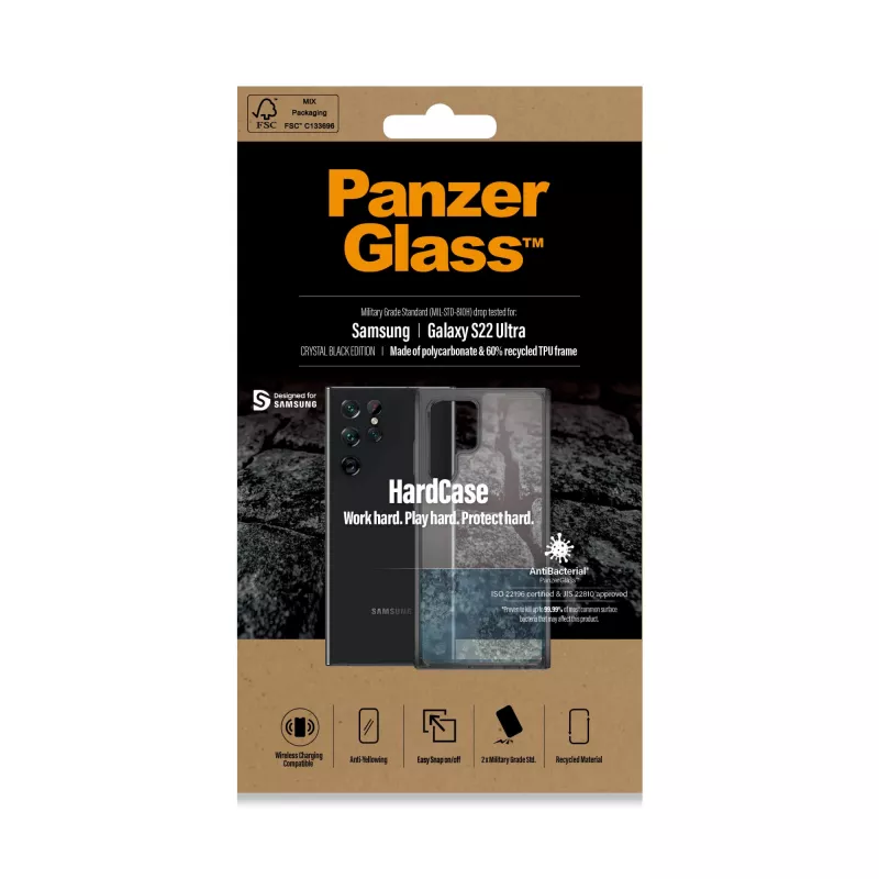 PanzerGlass ® HardCase Samsung Galaxy S22 Ultra 5G - Smokey Must