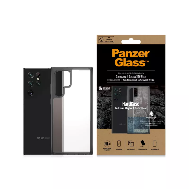 PanzerGlass ® HardCase Samsung Galaxy S22 Ultra 5G - Smokey Must
