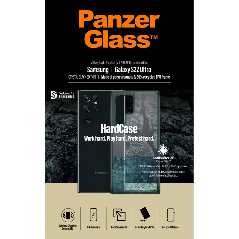 PanzerGlass ® HardCase Samsung Galaxy S22 Ultra 5G - Smokey Must