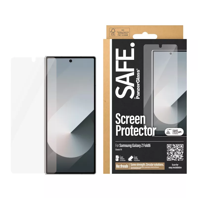 PanzerGlass SAFE. by ® ekraanikaitse Samsung Galaxy Z Fold6 | Classic Fit