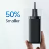 Laadija usams T47 USB / USB‑C 65W PD kiirlaadimine — 65 W USB Power Delivery, USB-A + USB-C pordid