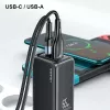 Laadija usams T47 USB / USB‑C 65W PD kiirlaadimine — 65 W USB Power Delivery, USB-A + USB-C pordid