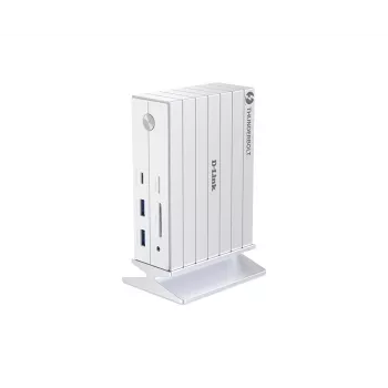 D-Link DUF-E01/E sülearvuti dokk/portreplikaator Juhtmega Thunderbolt 4 Valge