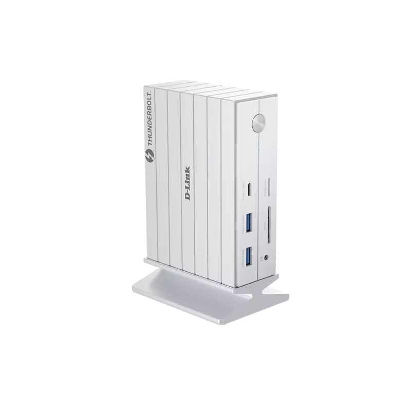 D-Link DUF-E01/E sülearvuti dokk/portreplikaator Juhtmega Thunderbolt 4 Valge