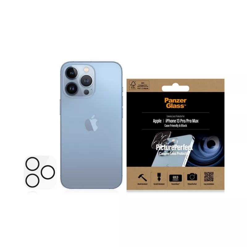 Kaamera objektiivi kaitse PanzerGlass Apple iPhone 13 Pro 13 Pro Max kriimustuskindel põrutuskindel