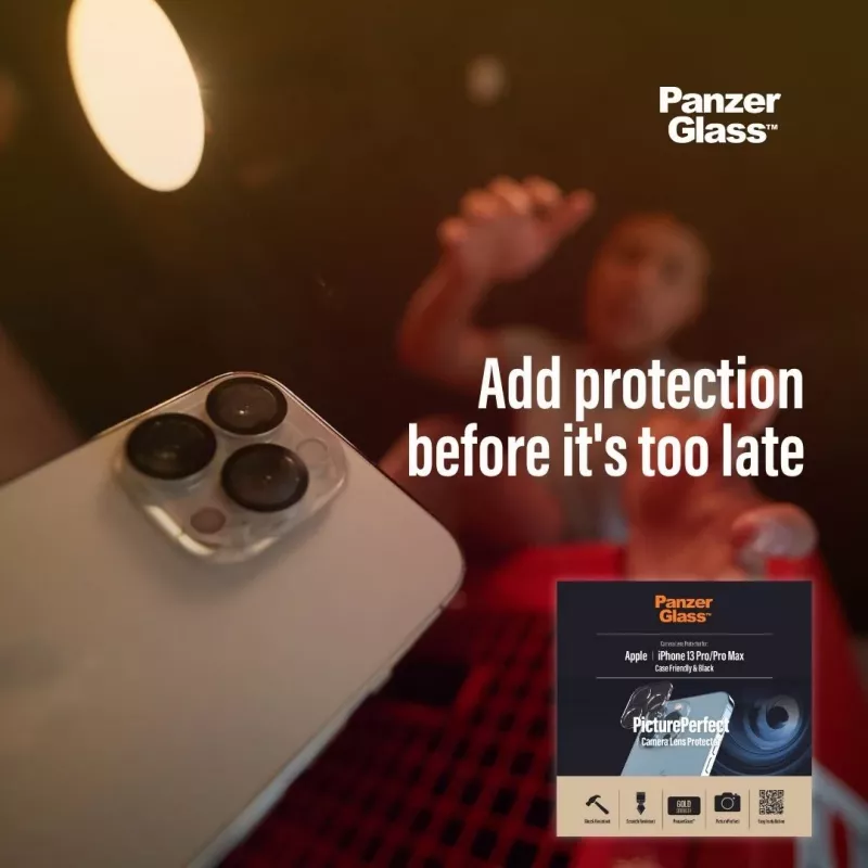 Kaamera objektiivi kaitse PanzerGlass Apple iPhone 13 Pro 13 Pro Max kriimustuskindel põrutuskindel