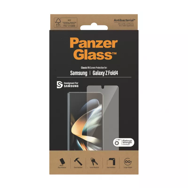 Ekraanikaitse PanzerGlass Samsung Galaxy Z Fold4 Antibakteriaalne Kriimustuskindel