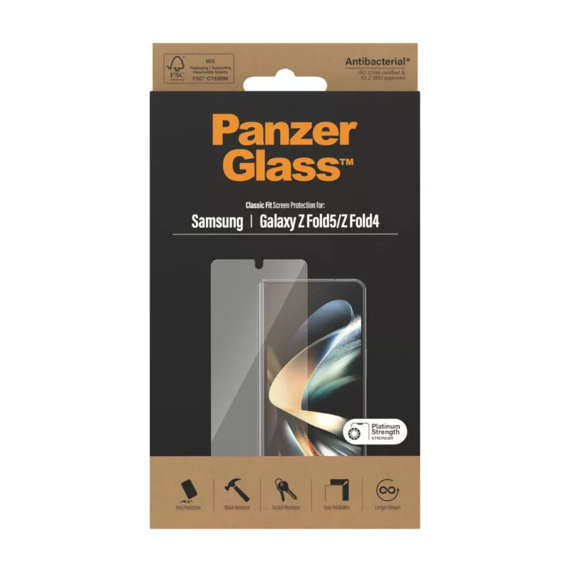 Ekraanikaitse PanzerGlass Samsung Galaxy Z Fold4 Antibakteriaalne Kriimustuskindel