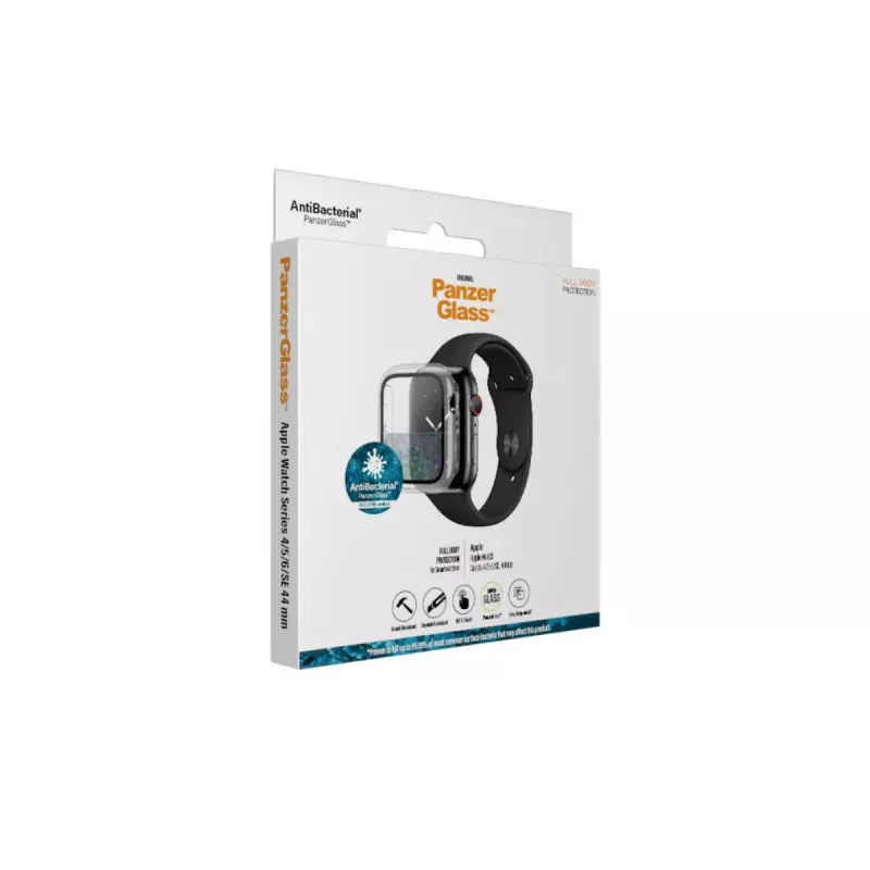 PanzerGlass® Full body Case läbipaistev Apple Watch SE 3 | SE | 6 | 5 | 4 | 44mm