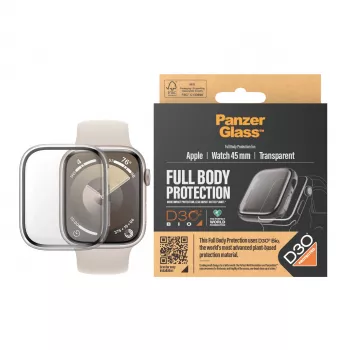 PanzerGlass ® Full Body Transparent koos D3O® Apple Watch Series 9 | 45mm