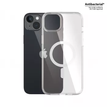 PanzerGlass ® HardCase läbipaistev valge MagSafe'iga iPhone 14 Plus
