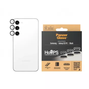 PanzerGlass Hoops kaamera objektiivi kaitsja Samsung Galaxy S23 FE must kriimustus- ja löögikindel