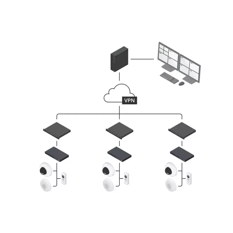Video encoder/dekooder AXIS S9302 MkII Must — 1 videosisend, 36-kanali taasesitus, 16 GB sisemälu, 100–240 V AC