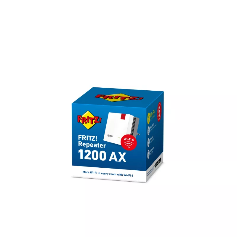 Repiiter 1200 AX Edition International, võrgurepiiter, 2400 Mbit/s, Wi-Fi, Ethernet LAN, valge