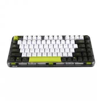 ASUS Jelly75 KD201 mehaaniline klaviatuur, 75% paigutus, USB, RF-juhtmevaba ja Bluetooth, mitmevärviline