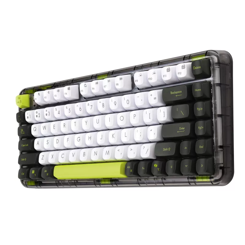 ASUS Jelly75 KD201 mehaaniline klaviatuur, 75% paigutus, USB, RF-juhtmevaba ja Bluetooth, mitmevärviline
