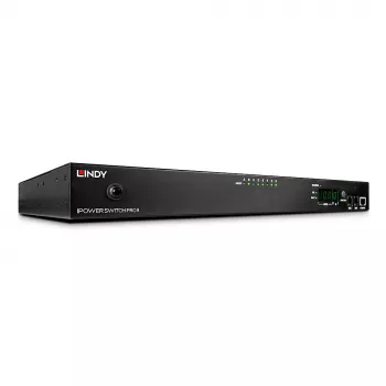 Lindy IPower Switch Pro 8 (toitehaldus IP kaudu), sisetingimustesse, C14 pistikupesa, must, teras, 8 vahelduvvoolu pistikupesa, ülekuumenemiskaitse