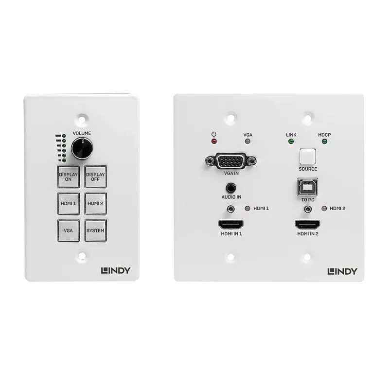 Lindy HDBaseT esitlussüsteem koos juhtklahvistikuga