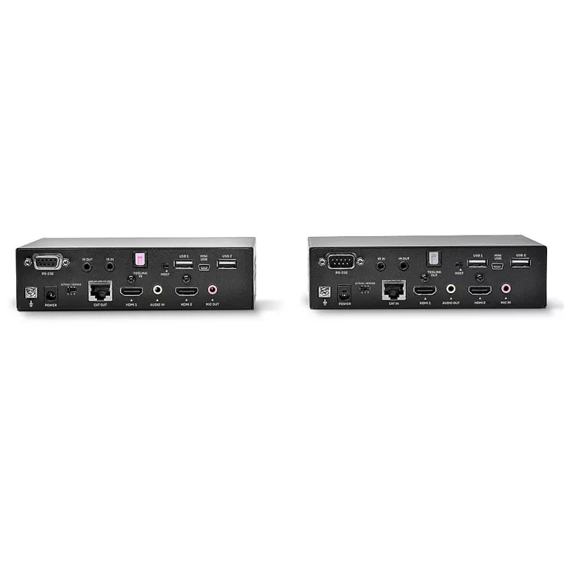 Lindy 100m Cat.6 kahe peaga HDMI, USB ja RS-232 pikendaja, saatja ja vastuvõtja, juhtmega, 100 m, Cat6, 1920 x 1080 pikslit, must