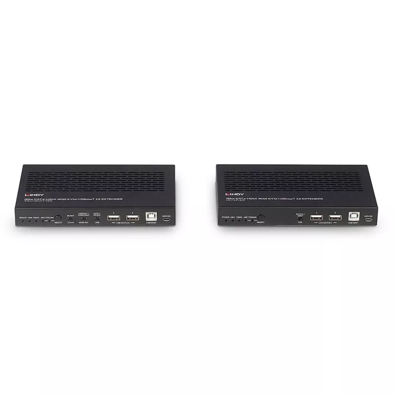 Lindy 100m Cat.6A HDMI 4K60, audio, IR ja RS-232 HDBaseT 3.0 KVM pikendaja