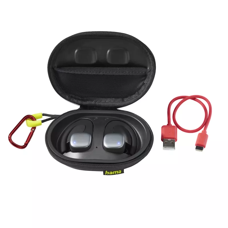 Hama Spirit Athletics Peakomplekt True Wireless Stereo (TWS) Kõrvakonks Spordi Bluetooth Must