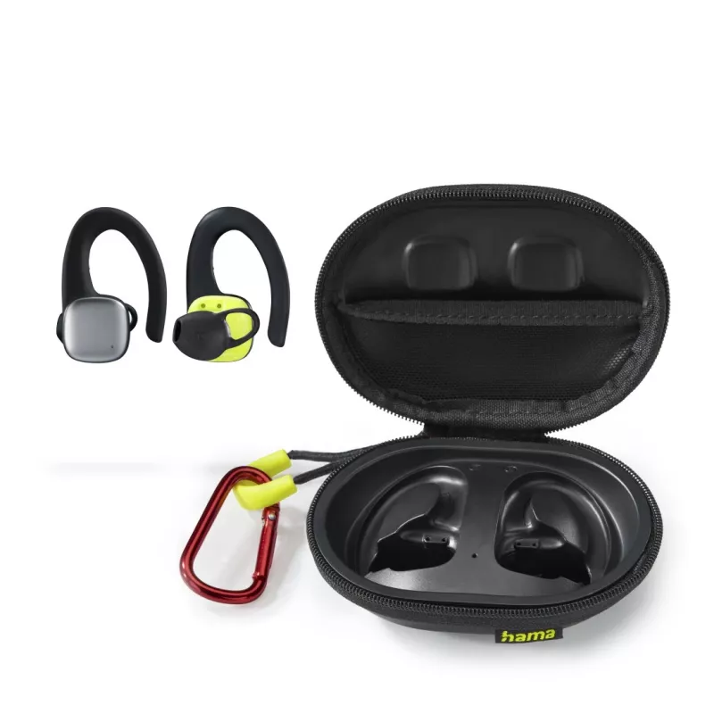 Hama Spirit Athletics Peakomplekt True Wireless Stereo (TWS) Kõrvakonks Spordi Bluetooth Must