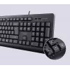 Trust TKM-250 klaviatuur Hiir kaasas Kontor USB QWERTZ Saksa Must