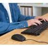 Trust TKM-250 klaviatuur Hiir kaasas Kontor USB QWERTZ Saksa Must