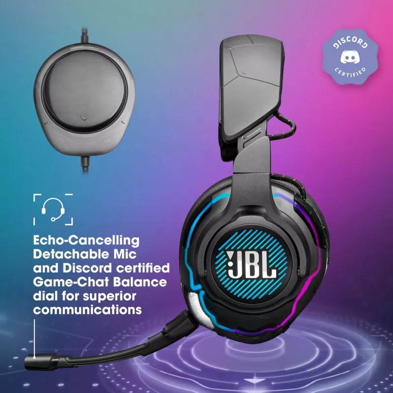 JBL Quantum One Must, juhtmega, mängimine, 20 - 20000 Hz, 526 g, kõrvaklapid, must