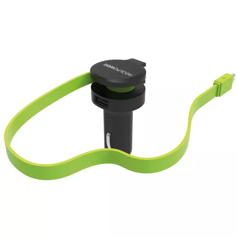 Mobiilseadme laadija RealPower 257635 universaalne must roheline