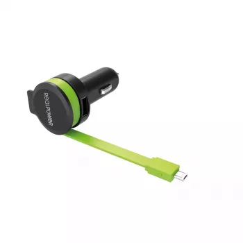 Mobiilseadme laadija RealPower 257635 universaalne must roheline