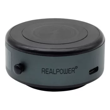 Passiivne hoidik RealPower ChargeAir MAG Car Must mobiiltelefonile/nutitelefonile