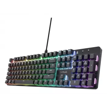 Mänguklaviatuur Trust GXT 871 Zora Mechanical USB RGB Must