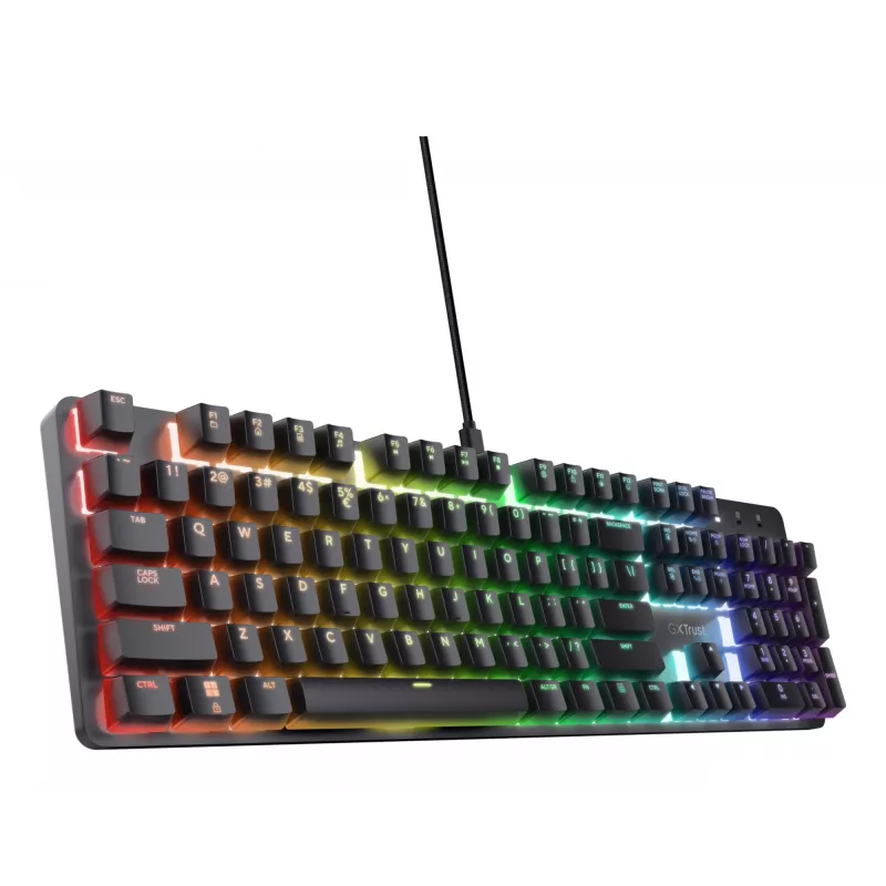 Mänguklaviatuur Trust GXT 871 Zora Mechanical USB RGB Must