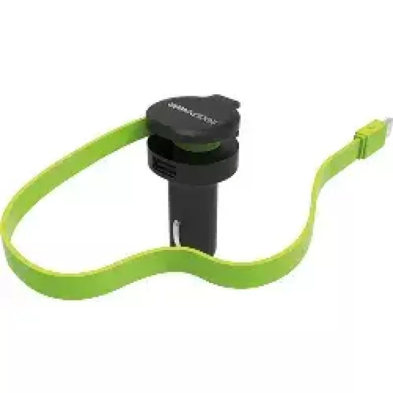 Mobiilseadme laadija RealPower 257636 Universal must roheline