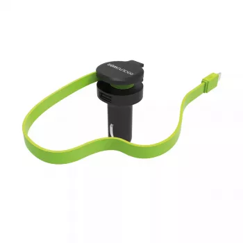 Mobiilseadme laadija RealPower 257637 universaalne Must Roheline