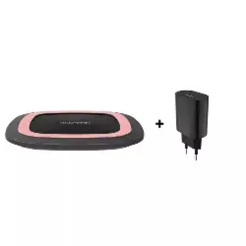 Induktsioonlaadija RealPower FreeCharge-10 nutitelefonile, must