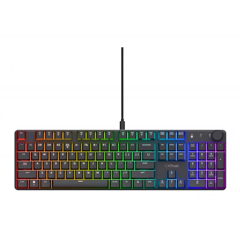 Mänguriklaviatuur Trust GXT 866 Torix Mechanical USB QWERTZ Must