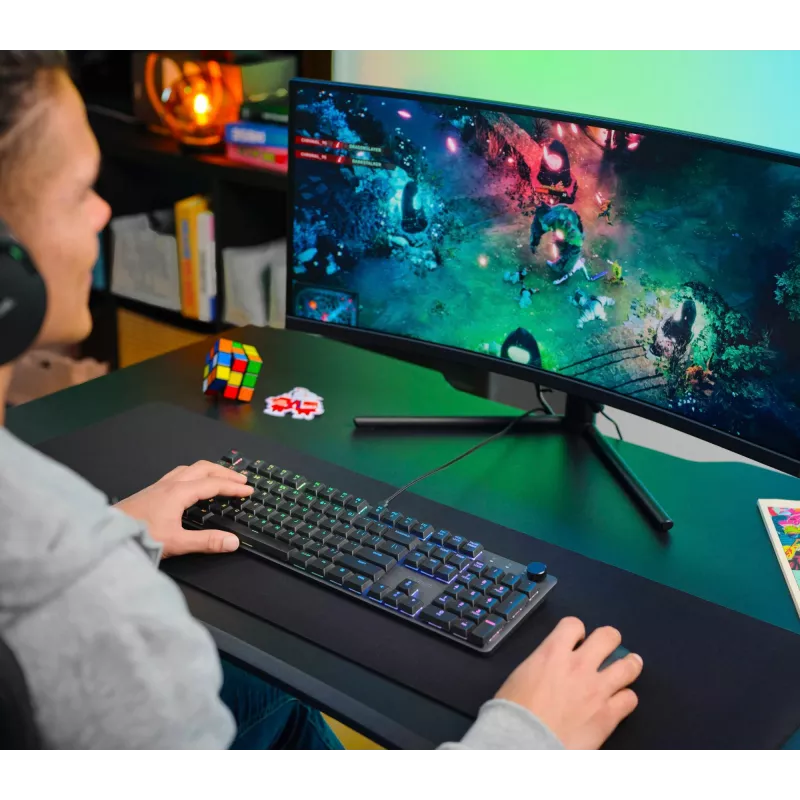 Mänguriklaviatuur Trust GXT 866 Torix Mechanical USB QWERTZ Must