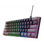 Trust GXT 867 Acira klaviatuur mängimiseks USB QWERTZ saksa must hall 60% mehaaniline RGB