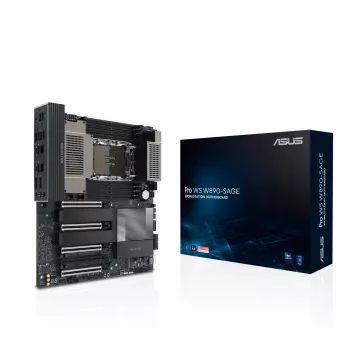Emaplaat ASUS PRO WS W890-SAGE — Intel W890, LGA 4710-2, CEB, 8× DIMM, DDR5, neljakanaliline, 2.5G ja 10G Ethernet